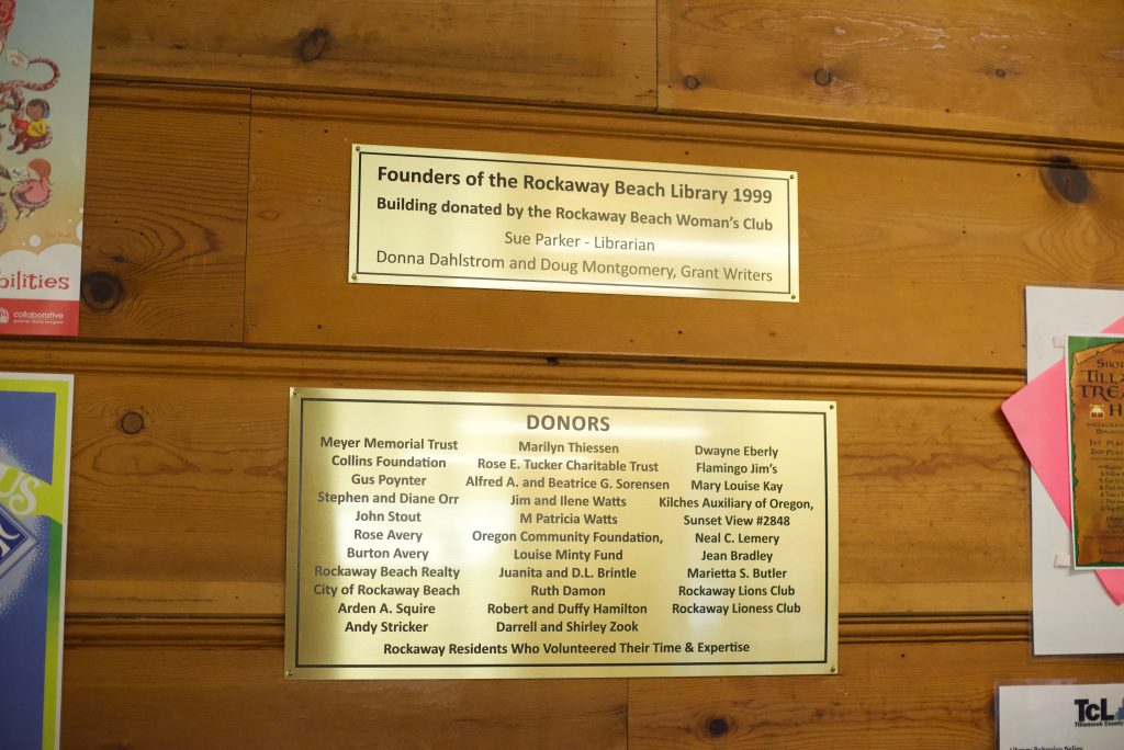 Donation plaque