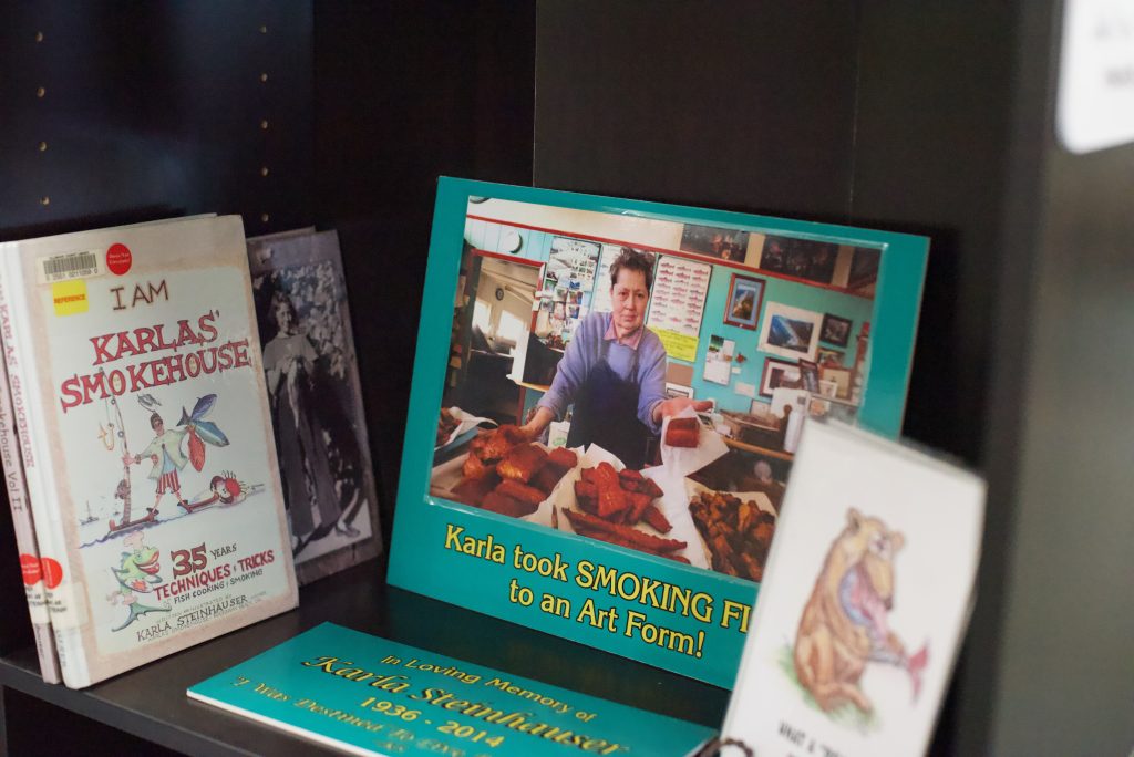Close up of a book display